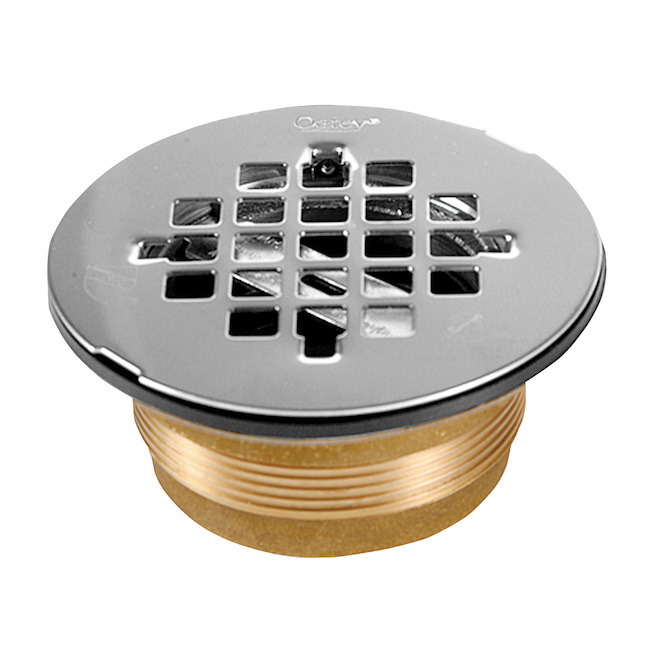 Oatey 4-1/4-in Snap-Tite Square Matte Black Strainer in the Shower