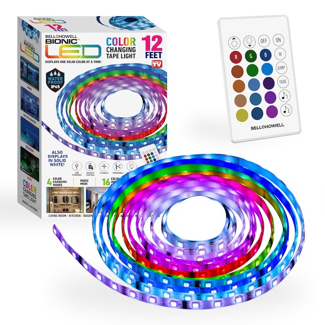 Bell + Howell Bionic 12ft USB ColourChanging LED Tape Light 8201FEL6