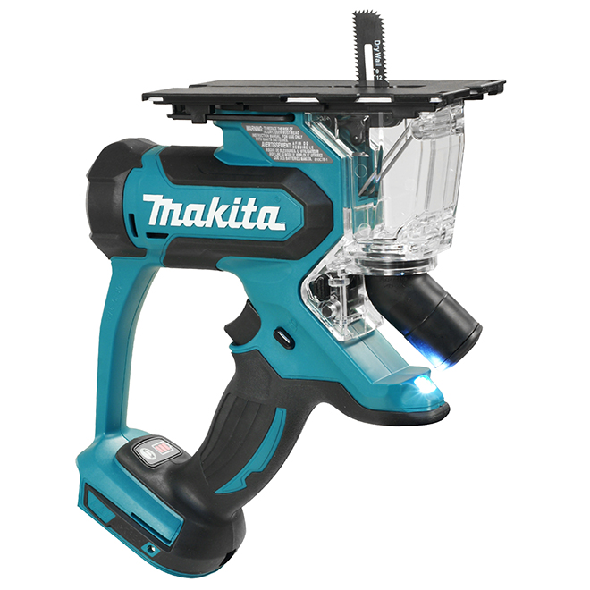 Makita 18-Volt Cordless Drywall Cutter - 6000 SPM - LED Light - Variable Speed - Bare Tool (battery not included)