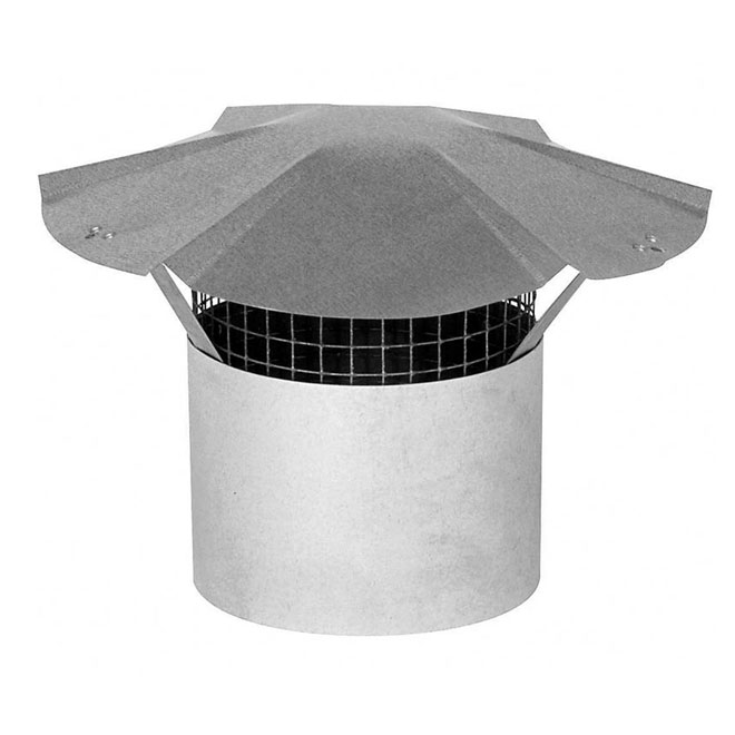 IMPERIAL 6-in x 8-in Off-white Galvanized Steel Stove Pipe Flue Stopper in  the Stove Pipe Fittings department at