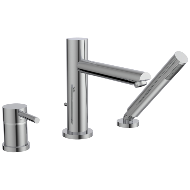 Belanger Roman Polished Chrome Single Handle Tub Faucet Fits 8-in to 14-in Widespread Installations