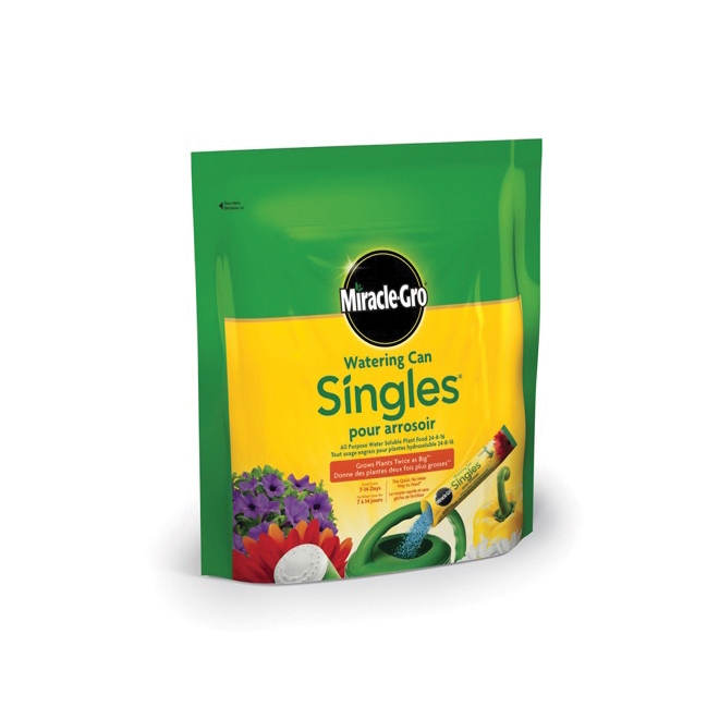 Miracle-Gro Singles Watering Can Plant Food - All-Purpose Fertilizer - 24-8-16