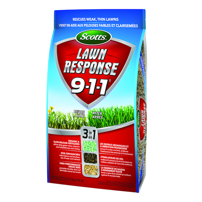 Scotts Lawn Response 3-in-1 Fertilizer Mix - 9-1-1 - 8-kg