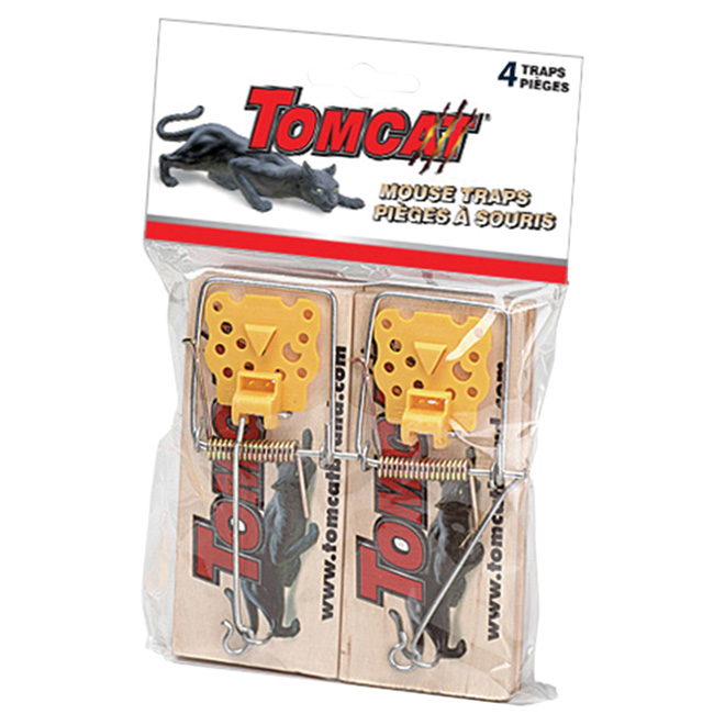 Pièges à guillotine pour souris Tomcat réutilisable en plastique, 2/pqt  0365510