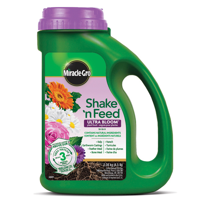 Miracle-Gro Shake 'n Feed Ultra Bloom Plant Food for Annuals and Perennials - 4.5-lb - 10-18-9