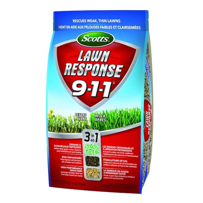 Mélange d'engrais 3-en-1, Lawn Response 911(MC), 4,8 kg