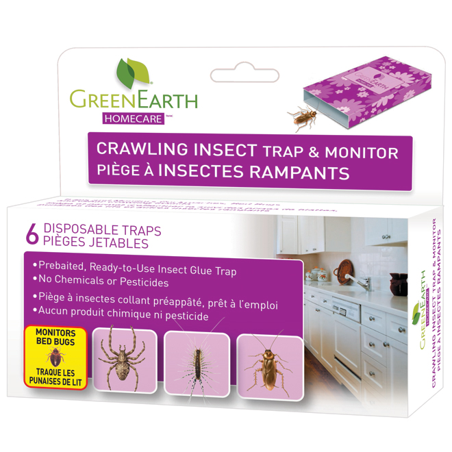 Non-Toxic Crawling Pest & Insect Trap - 6 Pack