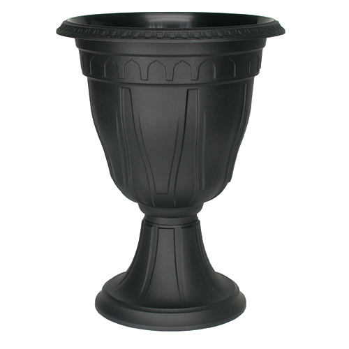 DCN Azura Decorative Urn 15-in x 20-in Black