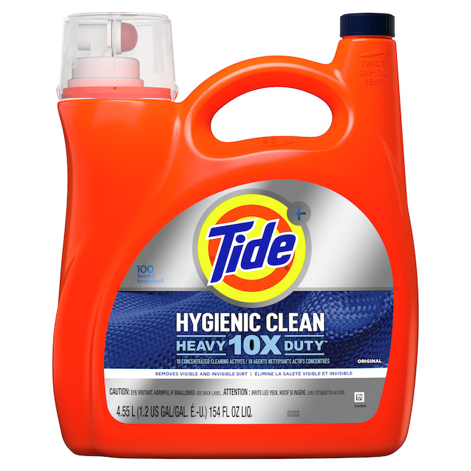 Détergent à lessive liquide Tide Hygiene Clean 10x Heavy Duty
