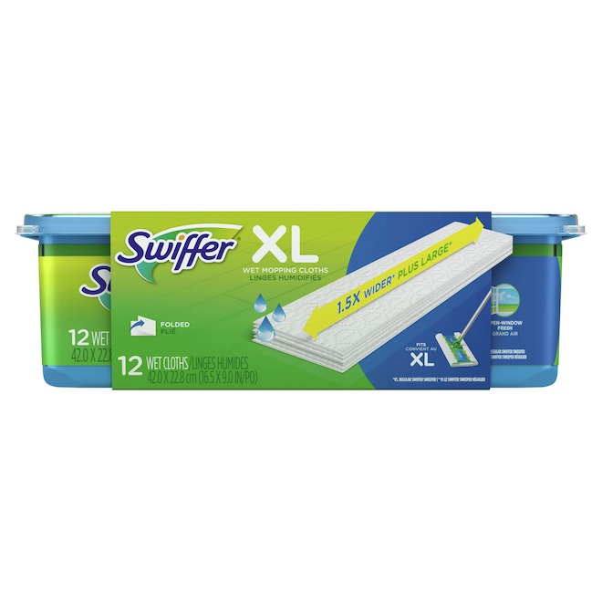 Chiffons de remplacement pour vadrouille humide Swiffer Sweeper X