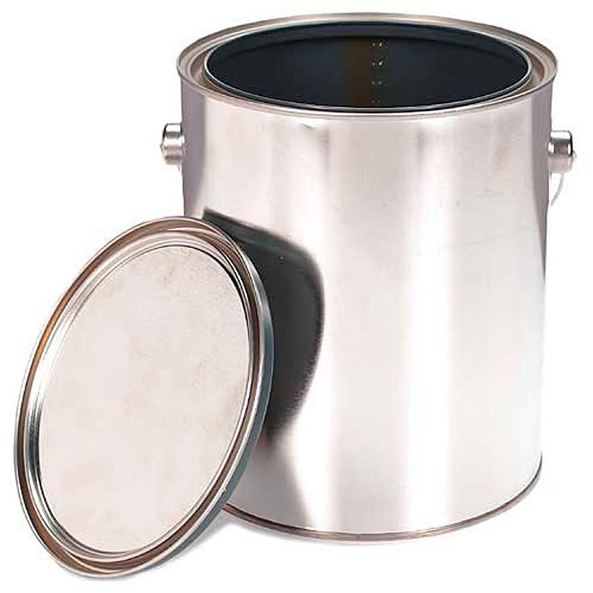 Allied Cans Empty Paint Can with Lid - Metal - Reusable - 3.78 L