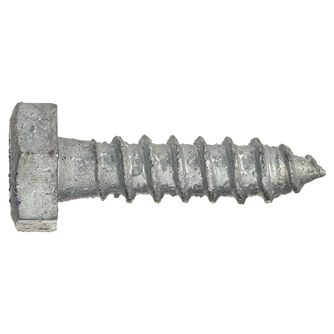 Reliable Hexagonal Head Lag Bolts Galvanized Steel Grade A307 1/4-in x  1-in L Box of 50 HLHDG141CT Réno-Dépôt