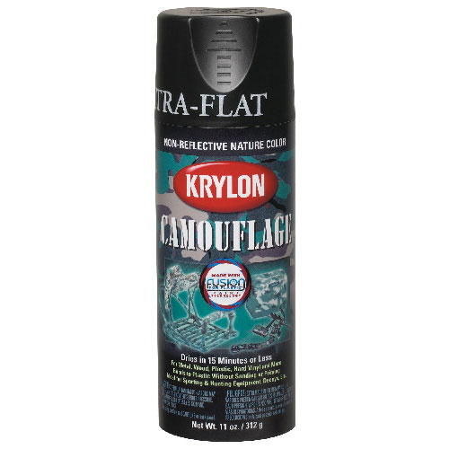 Krylon Camouflage Fusion Spray Paint - Brown - Flat Finish - 340 g
