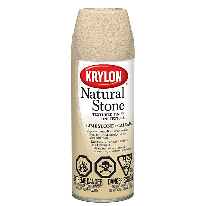 Krylon Natural Stone Aerosol Spray, Pebble - 12 oz