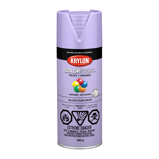 KRYLON COLORmaxx Paint and Primer Aerosol 340 g Gum Drop