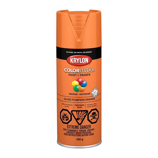 KRYLON COLORmaxx Paint and Primer Aerosol 340 g Pumpkin Orange