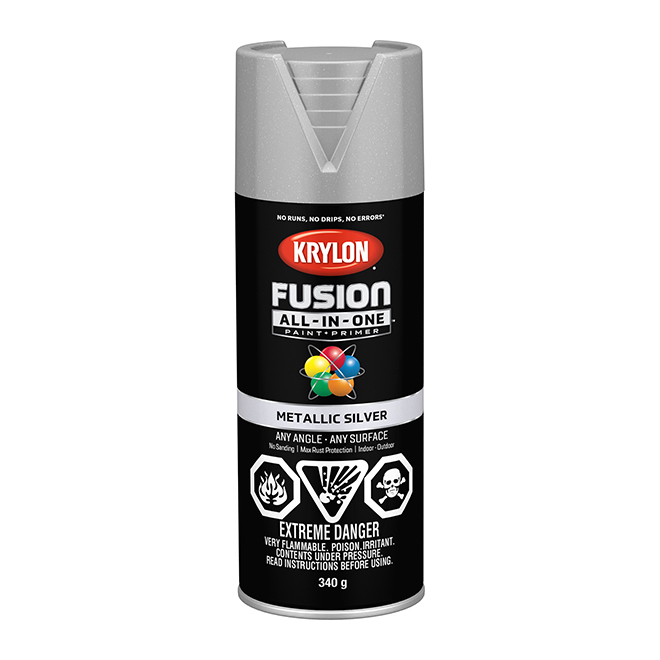 Krylon Paint and Primer Colormaxx 340 g Metallic Silver 455900007