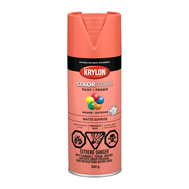 Krylon Colormaxx Acrylic Paint and Primer in One Aerosol Spray Matte