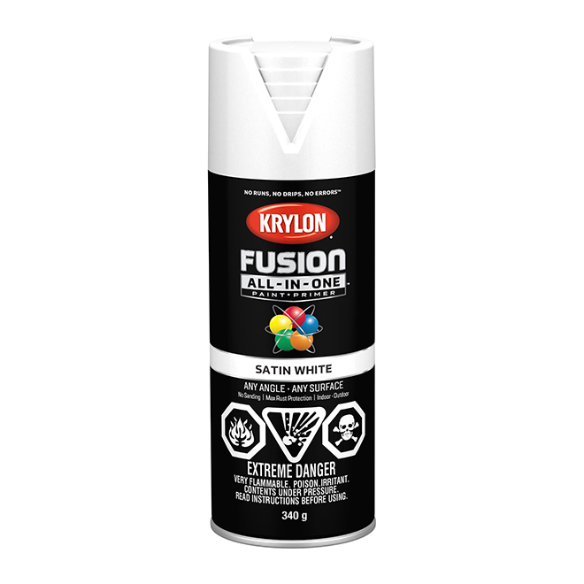 Krylon Fusion All In One Paint And Primer Aerosol Spray Acrylic Based   14495910a L 