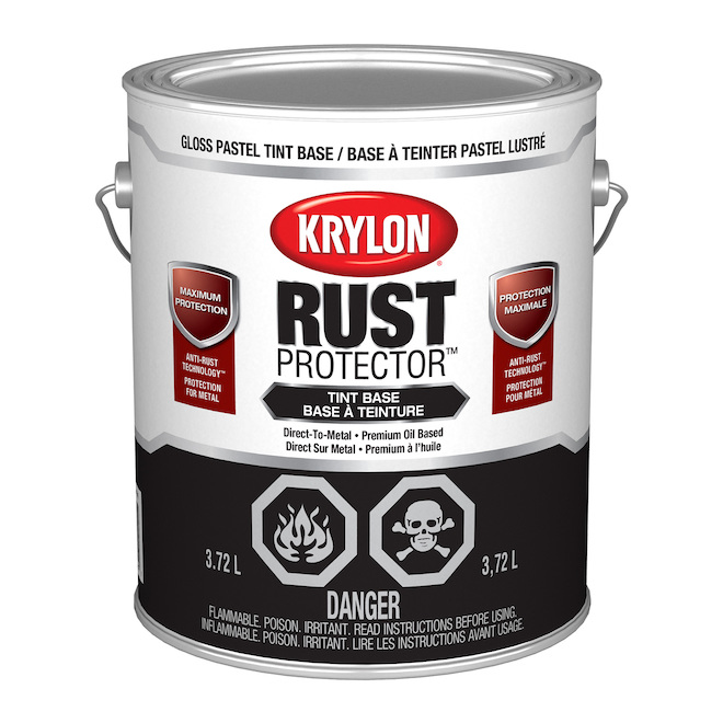 Peinture haute température max à pulvériser Krylon, à base d'huile, lustré,  noir, 340 g