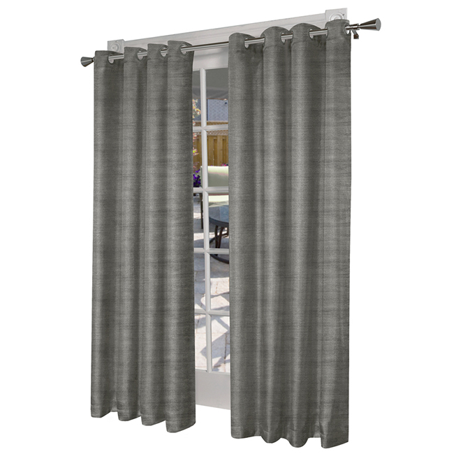 Room Darkening and Isothermal Curtain Panel - 55-in x 84-in Grey