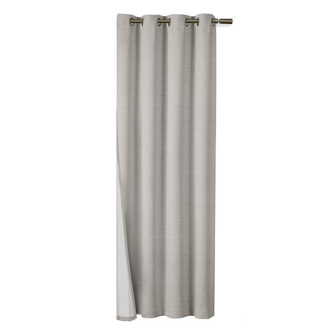 Single Thermal Grommet Curtain Panel 55-in x 84-in Dove