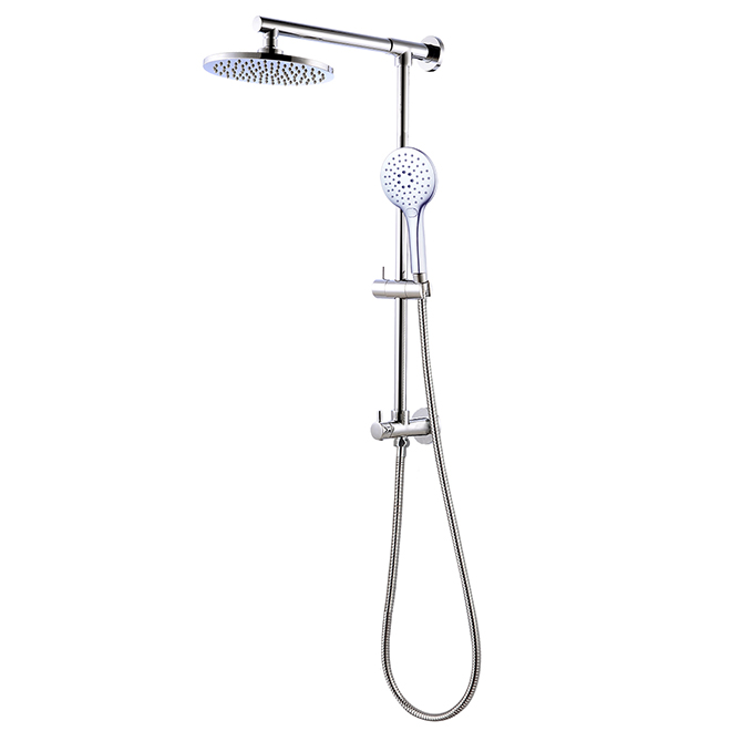 Project Source Shower Column - Adjustable Height - Round Head - Chrome