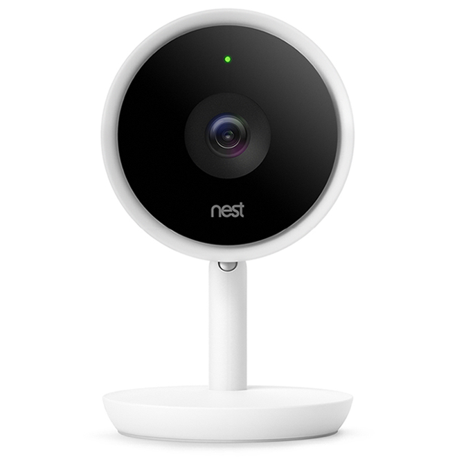 Caméra de sécurité intérieure Google Nest Cam IQ avec Wi-Fi, HD 1080p, blanc