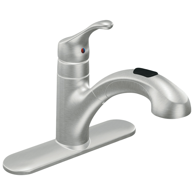 Moen Renzo 1 Handle Kitchen Faucet Ca87316srs Reno Depot