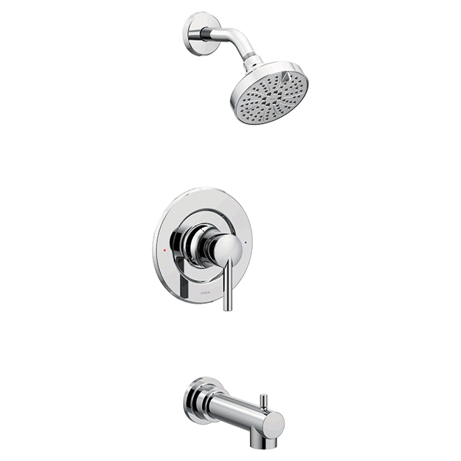 Moen Arlys Bath and Shower Faucet - 1 Handle - 6.65-L/min - Chrome