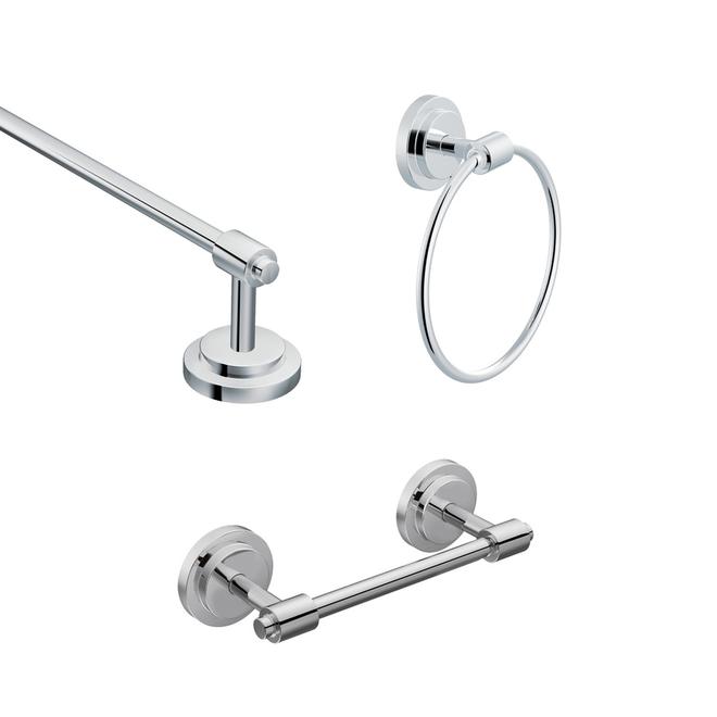 Moen Iso 3Piece Chrome Bathroom Accessory Set DN0793CH RénoDépôt