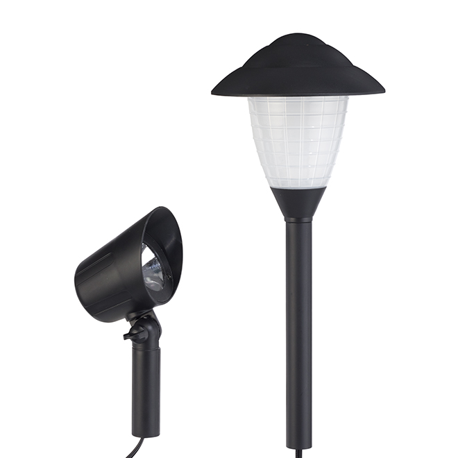 Paradise Garden Light And Spot Lights 8 Led Black Gl39028 Paradise Garden Light And Spot Lights 8 Led Black Gl39028 Réno Dépôt