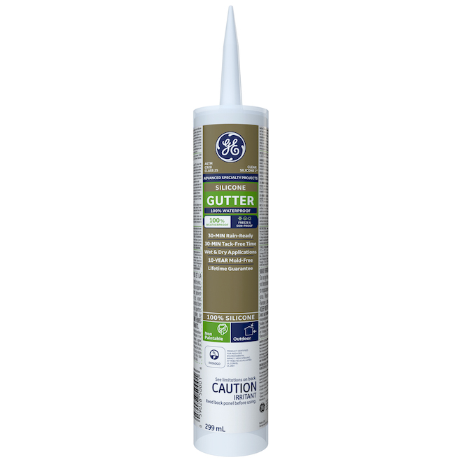 GE Silicone II 299ml Gutter and Flashing Sealant Clear RénoDépôt