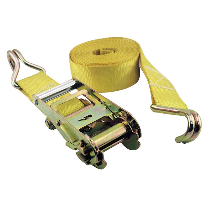 Erickson Heavy Duty Tie Down Strap Yellow Ratcheting System 25ft