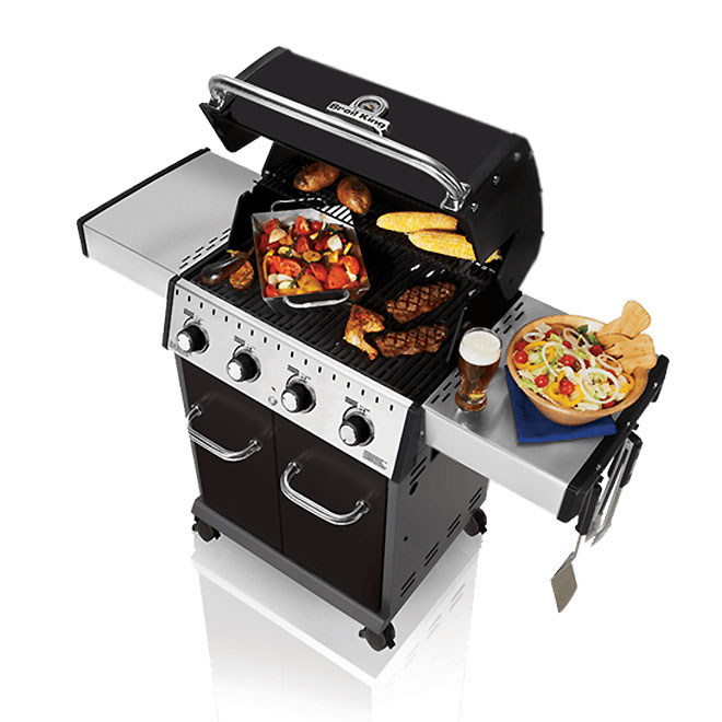 BROIL KING Barbecue au gaz propane, 40 000 BTU, 644 po², noir et acier