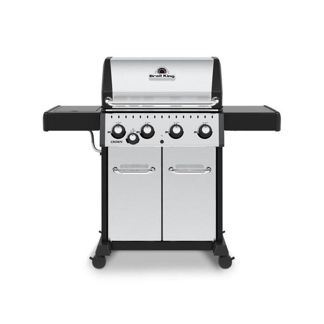 Broil King Crown S 440 Propane Gas Barbecue - 40,000 BTU - 4 Burners - Stainless Steel