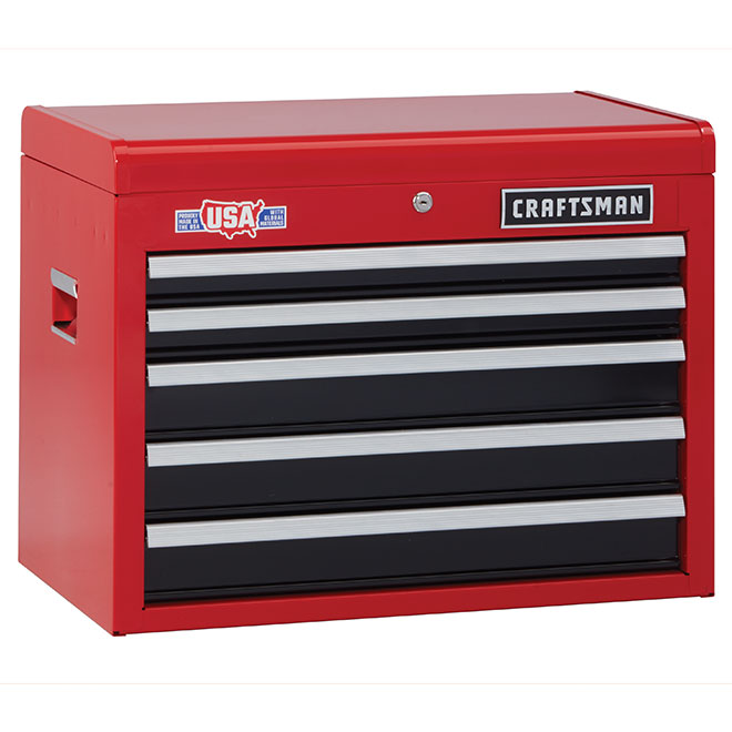 CRAFTSMAN 2000 Serie 5-Drawer Steel Tool Chest - 26-in CMST22652RB ...
