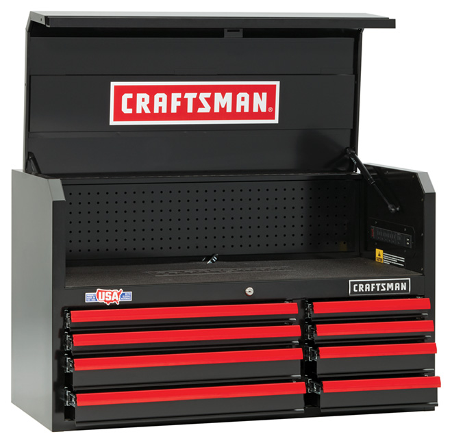 Coffre à outils CRAFTSMAN, 8 tiroirs, 41 po, rouge et noir