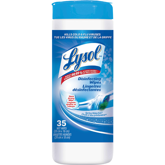LYSOL Lingette désinfectante chute d'eau printanière 35 unités  10059631755534