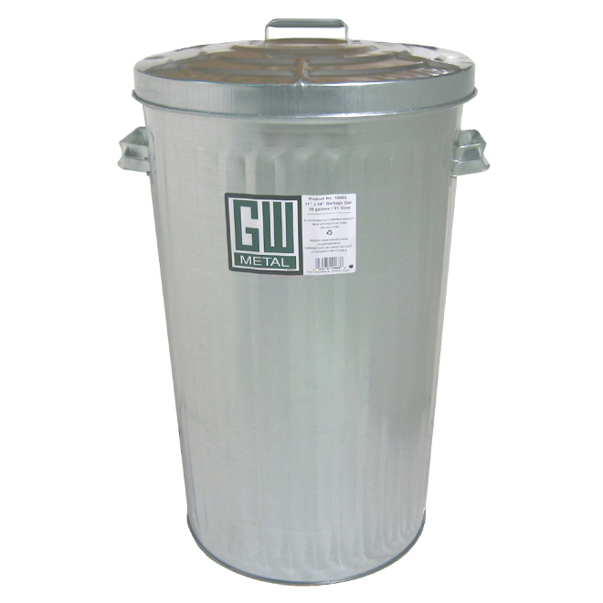 EKO Round Stainless Steel Step-On Trash Can - 5-L