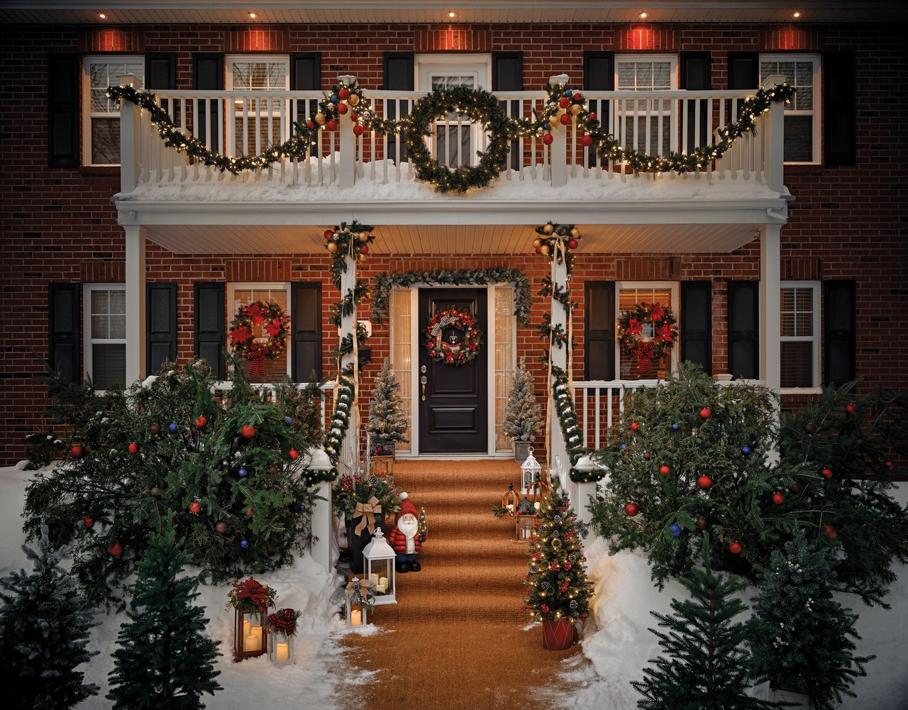décoration de noël extérieur pots décoratifs #Noël #christmasdecor