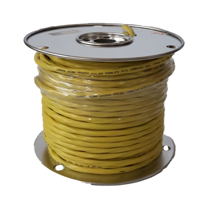 Câble électrique NMD90 Southwire Romex Simpull calibre 12-3 jaune