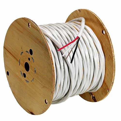 Câble électrique NMD90 Southwire Romex Simpull calibre 8-3 75 m bobine blanc