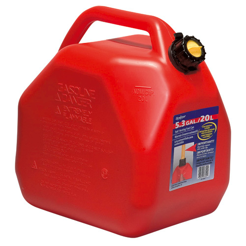 Scepter Gasoline Can - Plastic - Red - 20 Litres