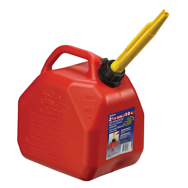 Scepter AB10 Gas Can 10-Litre - Plastic - Red