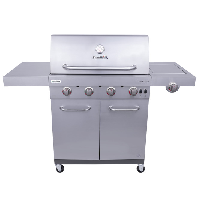 Char-Broil Commercial Propane/Natural Gas Barbecue 32000 BTU 4 Burners Stainless Steel