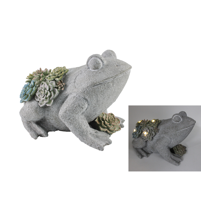 Figurine de grenouille grise Style Selections de 6,69 po