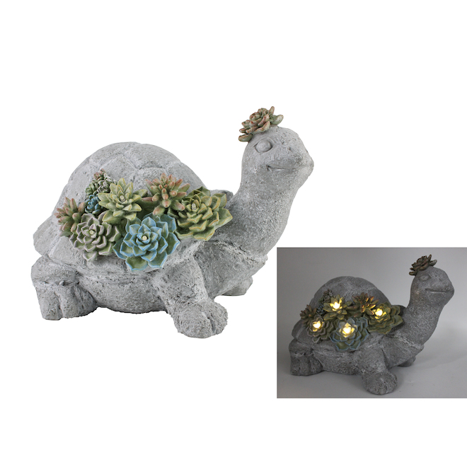 Style Selections 7.09-in Grey Turtle Figurine