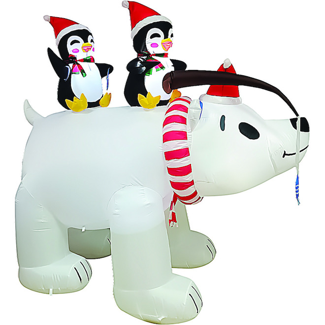 Holiday Living 3-Pack 24-in Penguin Free Standing Decoration with Clear  Incandescent Lights at