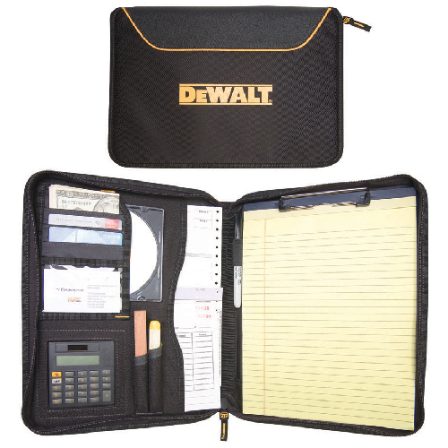 DeWalt Contractor Document Portfolio - Black and Yellow - Polyester - 11-in x 8 1/2-in